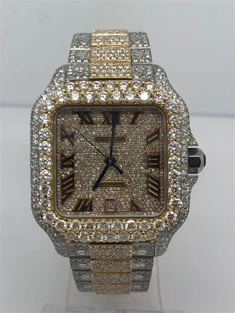 iced out watches fake|iced out cartier watch real.